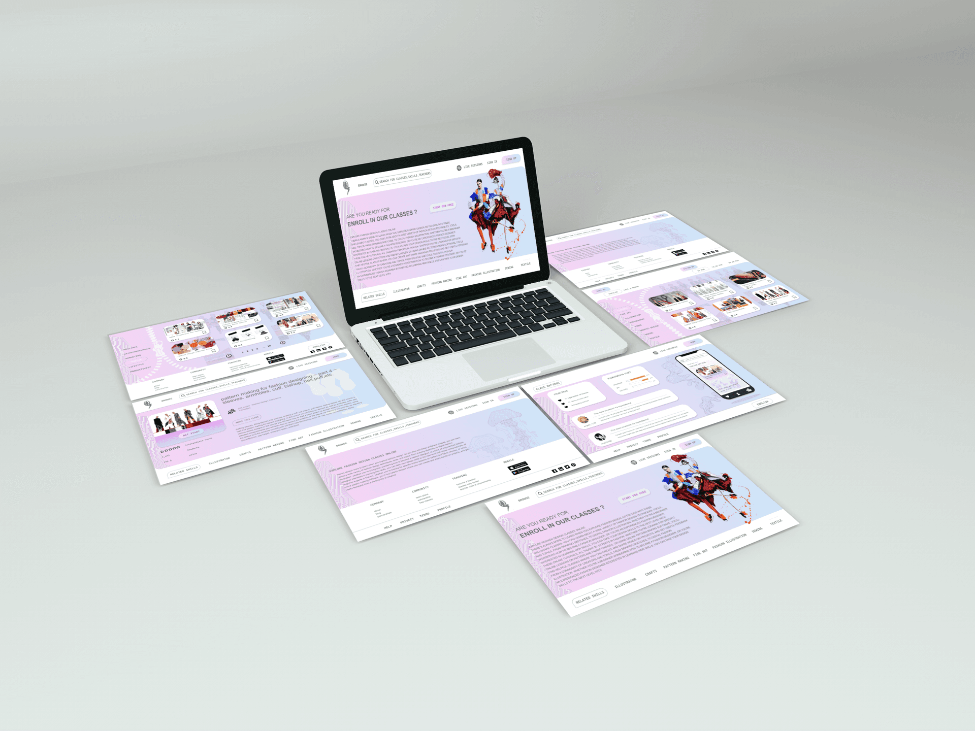 Online Fashion Course Website