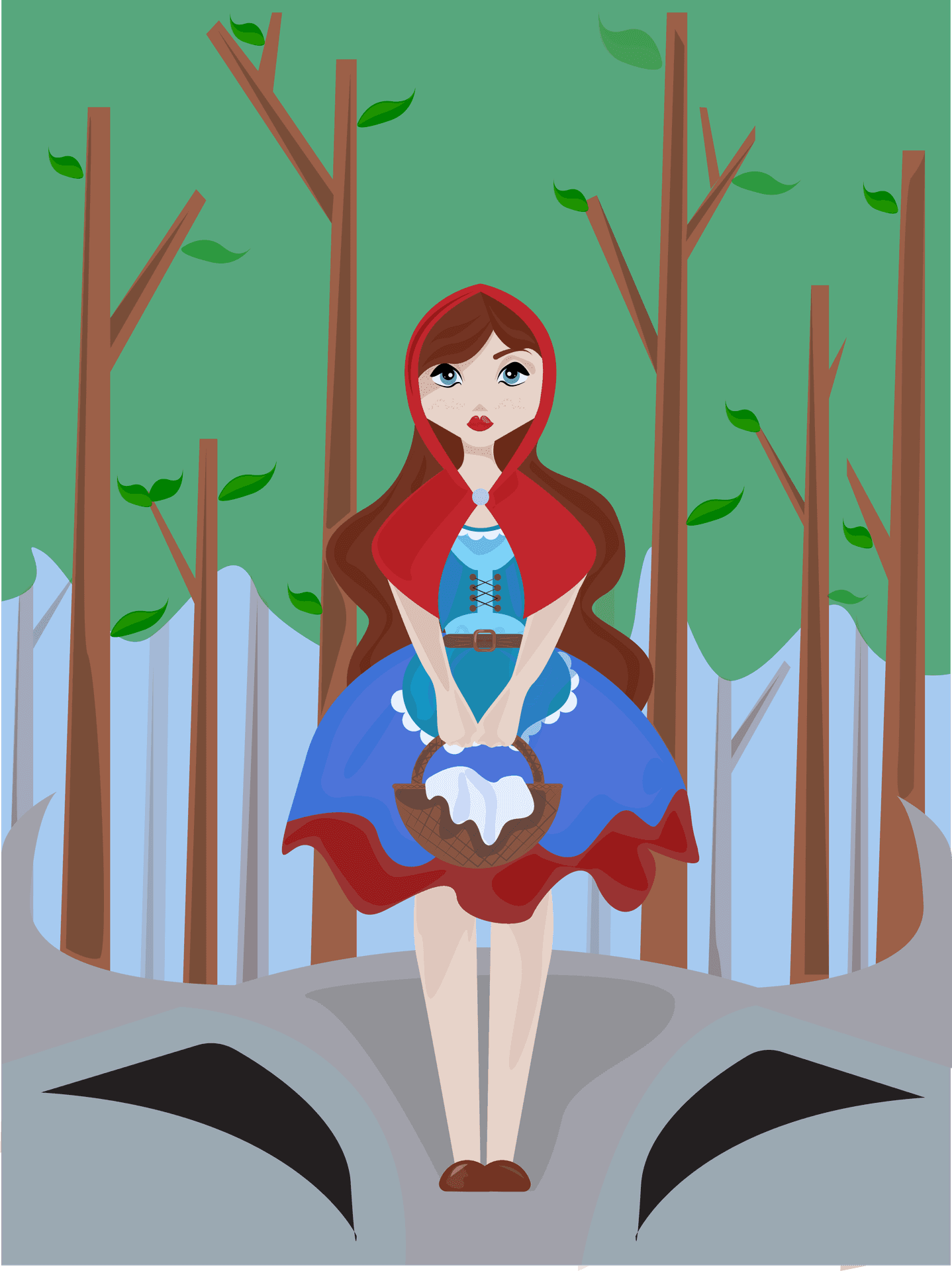 Little Red Riding Hood (Illustrator Redesign)