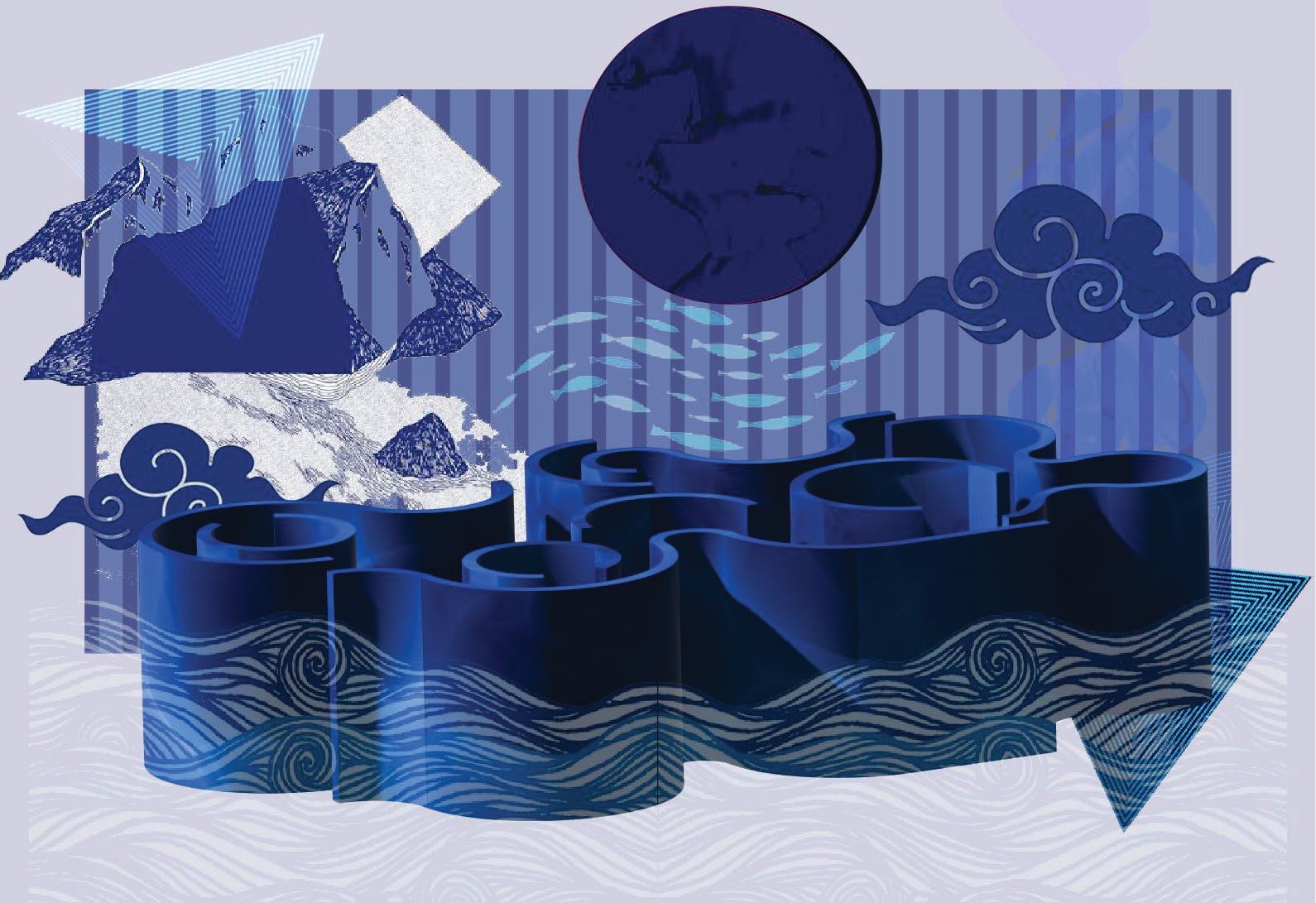 The Maze of Waves: A temporary outdoor exhibition at Toledo M.S